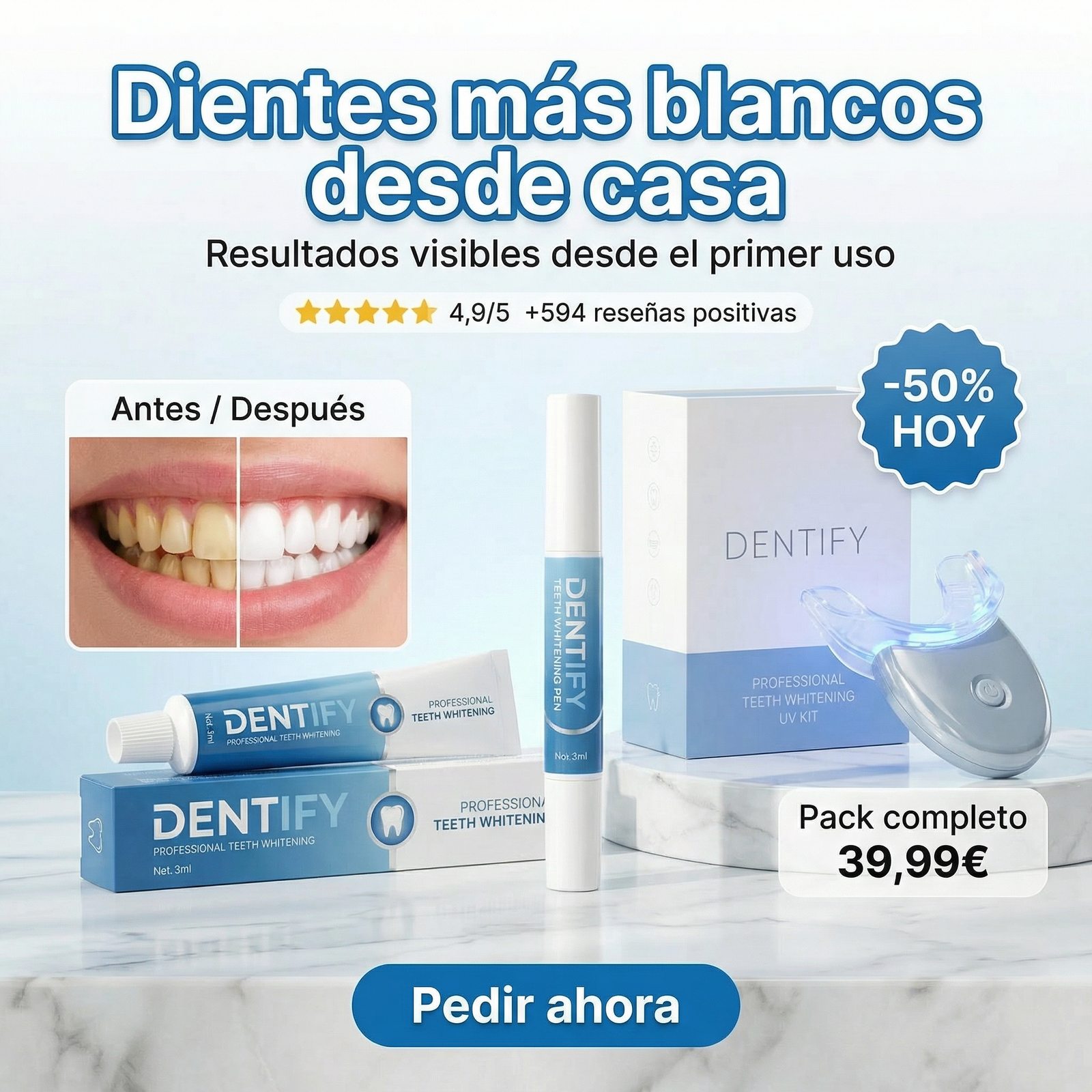 Dentify Pack Blanqueamiento Esencial